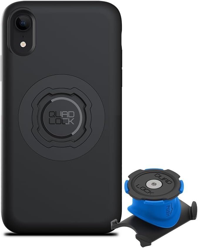 QUAD LOCK Stem/Handlebar Bike Phone Holder Kit with MAG Phone Case for iPhone XR - Image 1